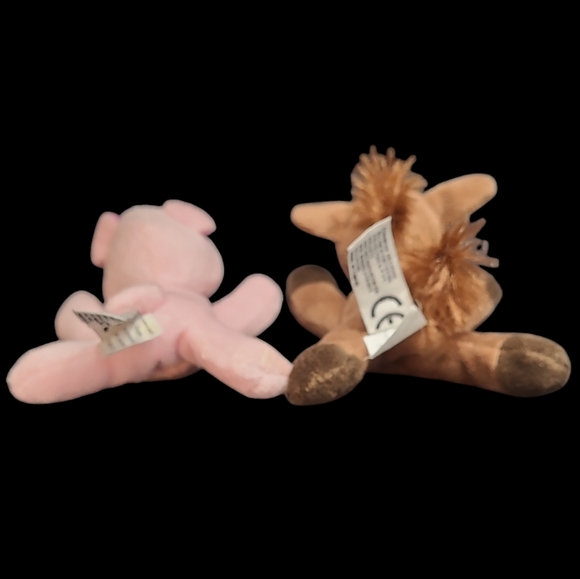 2 UNIPAK PONY AND PIG FINGER PUPPETS MINI STUFFED ANIMALS - Picture 4 of 10